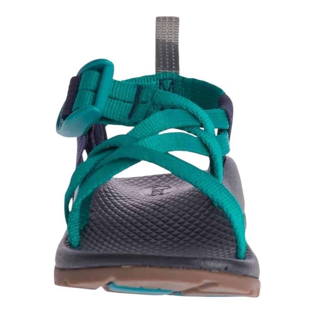 Chaco Kids' ZX/1 EcoTread Sandal in Solid Evergreen NIB